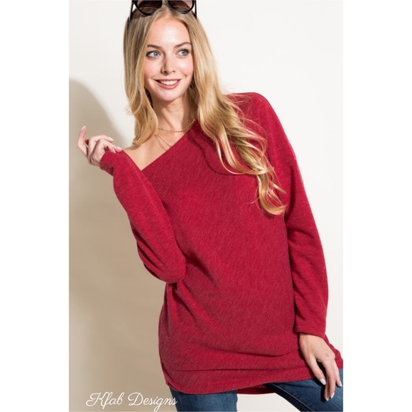 Tops - ❤️LAST 1! Asymmetric Hem One Shoulder Softest Top!